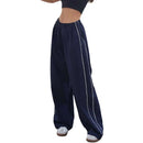 Y2K Baggy Cargo For Women Drawstring Elastic Low Waist Parachute Sweatpants Loose Hippie Pants Trousers