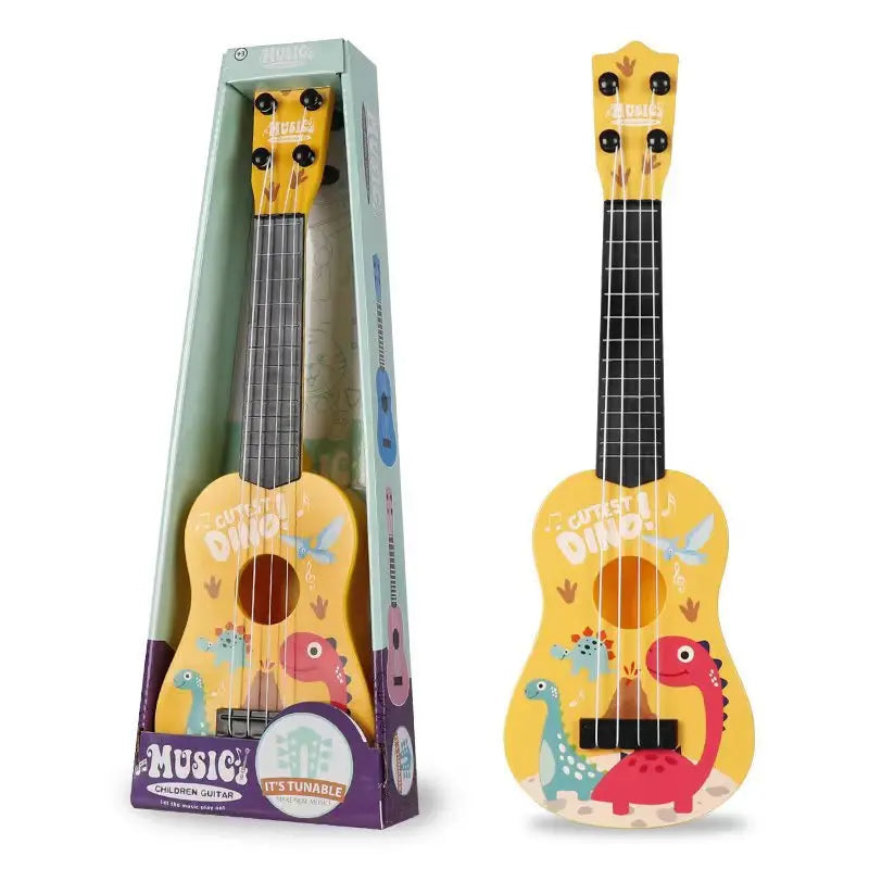 Children Ukulele Musical Toys 4 Strings Small Guitar Montessori Education Instruments Music Toy Musician Learning Gift