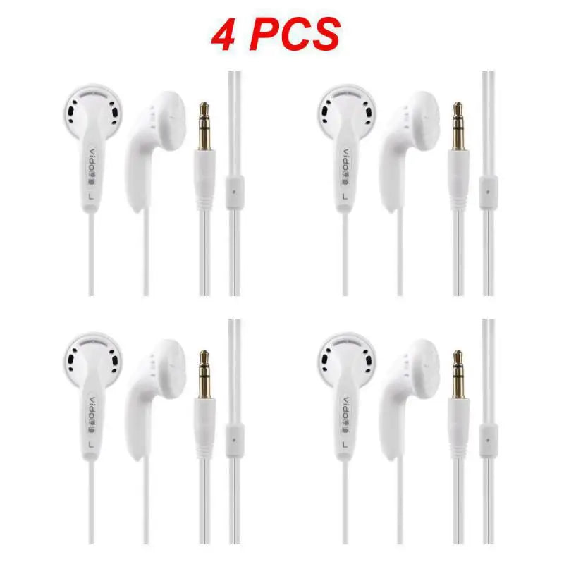 New Vido High Quality Wired Earphones Soundtrack Stereo Headset Game Headset Bass Noise Headphones Study Sports Headphone