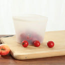 Thickened Fresh-keeping Silicone Food Storage Bag Three Color Double Gauge Zipper Reusable Zip lock Bag Kitchen Food organizer