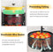 Fruit and Vegetable Basket Bowls for Kitchen with Metal Top Lid, 5 Tier Rotating Storage Rack Cart for Potato Onion Bread