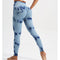 Women Seamless Tie Dye Yoga Leggings High Waist Fitness Sexy Fashion Leggings Exercise Running Lifting Buttocks Cycling Leggings