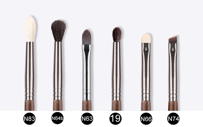 OVW 12pcs Eye Shadow Nature Hair Eyeliner Eyebrow Lip Cosmetic Beauty Makeup Brushes Tools