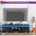TV Stand, for 85 Inch TV, High Gloss TV Console Entertainment Center, TV Stands