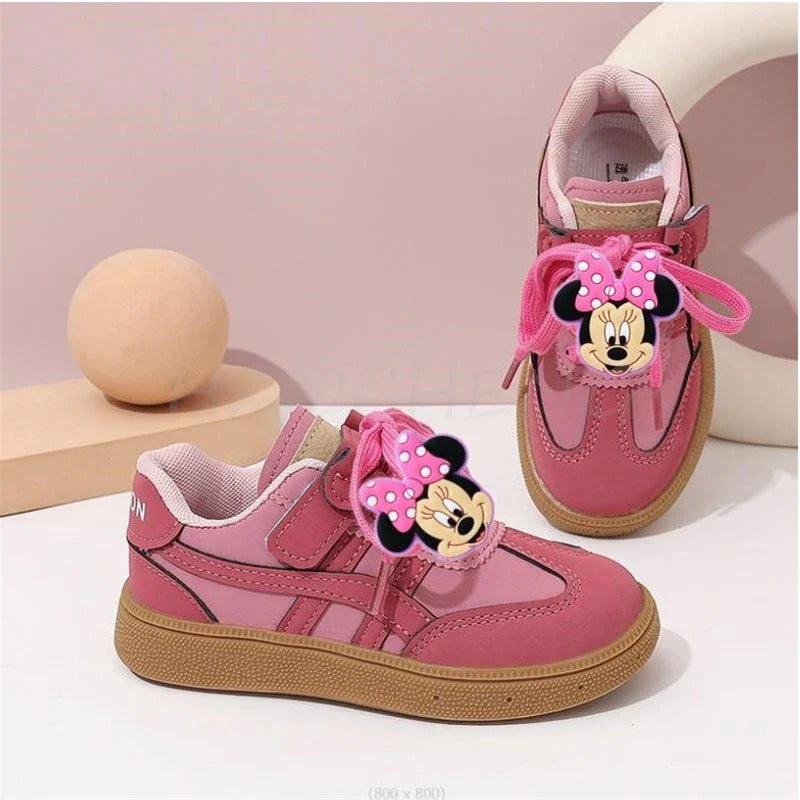 Disney Mickey Minnie Kids Sneakers Girls Sneakers Casual Children Sneakers Fashion Boys Non-slip Sneakers Kids Outdoors Shoes