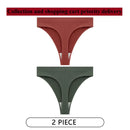 CINOON 2Pcs/Lot Women Sexy 5 Color Panties Low-waist Comfort Underwear G String Thong Breathable Lingerie Temptation Intimates