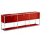 USM Haller Storage Cabinet Sideboard Haller Living Room Bedroom Stainless Steel Metal Board Modular Storage Shelf-No Keys