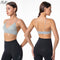 Nylon Fitness Yoga Top Deep V Sexy Triangle Cup Bralette Boneless Sports Bra Red Seamless Push Up Bra Women's Tube Top Crop Top
