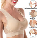 Bras for Women No Underwire Push Up Sports Bra Seamless Wirefree Breathable Mesh Yoga Bra Comfort Workout Running Bras Plus Size
