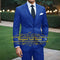 2025 Fashion Suit Sets For Men Evening Dinner Slim Fit Blazer Pants 3 Pieces Elegant Male Formal Outfits