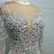 Elegant Long Sleeve Evening Dress for Women 2025 O-Neck Mermaid Wedding Party Luxury Beaded  Formal