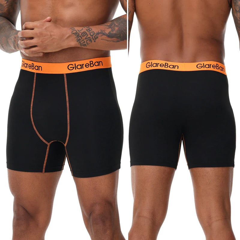 5pcs Pack Mid-Long Boxer Shorts Brand Briefs Style Men Panties Underwear Male And Underpants For Homme Luxury Set Box Slips
