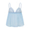 Women y2k Fairy Pleated Mesh Sheer Camisole Mini Bowknot Front Spaghetti Strap V-Neck Lace Cropped Tops Clubwear Streetwear