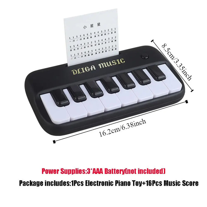 Mini Electric Keyboard Kids Puzzle Early Education Electronic Piano Toy Teaching Musical Instrument for Girl Boy