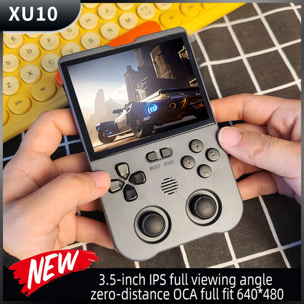 Coopreme XU10 Handheld Game Console 3.5" IPS Screen 3000mAh Battery Linux System Magicx Portable Video Game Console