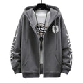 Angel Wings Personality Pattern Female And Man Zip Hoodies Harajuku Fleece Hooded Fashion Casual Pullovers Hip Hop Loose men Top