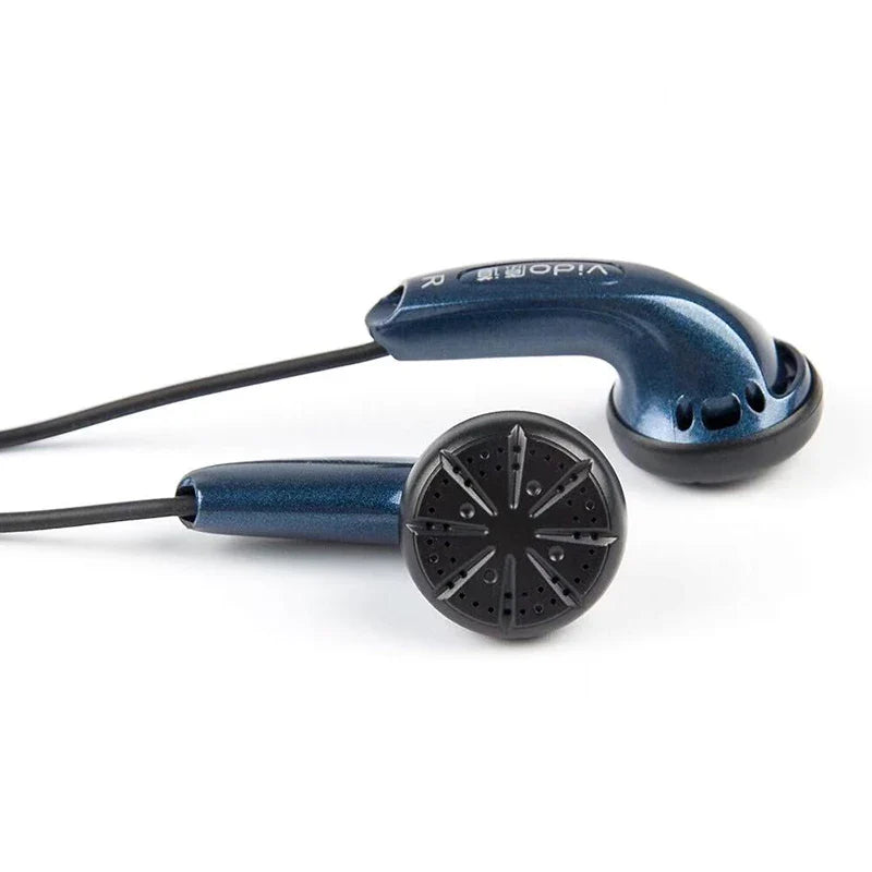 New Vido High Quality Wired Earphones Soundtrack Stereo Headset Game Headset Bass Noise Headphones Study Sports Headphone