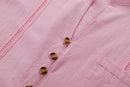 2025 Spring and autumn Cuban style fashion men's shirt trend casual multi-button stand collar loose long sleeve pants beach suit