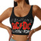 Retro Rock Fashion Trend AC/DC Sexy Vest Fitness Cropped Tank Top Women Heavy Metal Music Band Yoga Sports Comfortable Bra