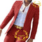 Suit for Men2-Piece Business Jacket Pants Khaki Wedding Best Man Tuxedo Slim Fit Formal Blazer Set Custom