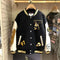 European and American Fashion Letter Embroidered Jackets Unisex Couple Contrasting Color Y2K Hip Hop Loose Leather Jackets Men