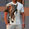 Fashion 3D Horse Print Men's T-Shirt Quick Dry Short Sleeve Tees Summer Casual Man Clothing Tops Loose Oversized T-Shirt for Men