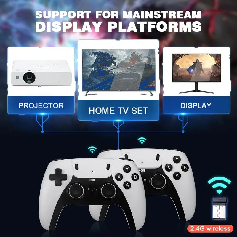 Video Game Sticks M8 Console 2.4G Dual Wireless Controller Game Stick 4K 20000 games 64GB Retro game For Dropshiopping Xmas Gift
