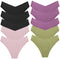 WHPC 10PCS/Set Women's Panties Seamless Fashion V-Cut Underwear Sexy Lingerie Comfort Sports Briefs Breathable Female Underpants