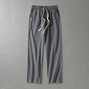 Plus Size 8XL 9XL Pants Men's Solid Cotton Linen Loose Casual Trouser Fashion Drawstring Straight Joggers Vintage Sweatpants Men