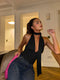 Weird Puss Scarf Tank Tops Women Backless Irregular Summer Trend Hottie Hipster Trend Sexy Wild Classic Streetwear Basic Vest