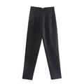 TRAF Ladies Pants Office Wear Black Pink White Pants for Women Fashion High waist Formal Pants Office outfits Pencil Trousers