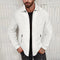 2024 European and American Waffle Long Sleeved Zippered Men's Jacket High Street Casual Men's Autumn Jacket
