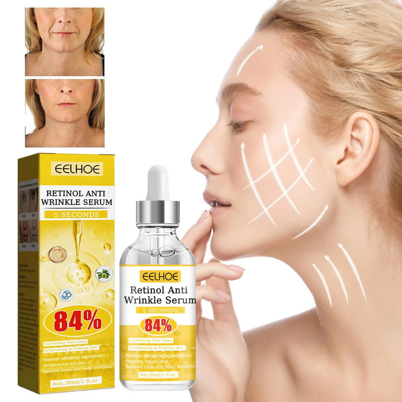 Retinol Instant Wrinkle Remover Face Serum Lifting Firming Anti Aging Fade Fine Lines Whitening Moisturizing Skin Care Cosmetics