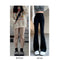 Women Flare Pants Slim High Waist Solid Sexy Shark Flare Pants Fashion Casual Streetwear Elastic Butt Lift Skinny Leggings