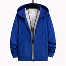 2023 US Size Zip Up Hoodies Autumn Hooded Sweatshirts Men's Hoodie Cardigan Solid Color Classic Jacket Men Coat Men Clothing