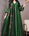 New Cross-Border Women's Clothing Amazon Digital Printing Loose-Fit Dress Middle East Long Kaftan In-Stock