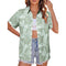 New Women's Short Sleeve T-shirts Fashionable 3d Floral Printed Casual Hawaii Style Basic Tops Lapel Short Sleeve Shirt Summer
