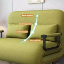 Sofa Bed, Multifunctional Dual-purpose Fabric Sofa, Foldable Small Unit Living Room, Office, Lunch Break, Nap, Single Bed