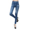 2023 Women's Spring and Summer Tight Imitation Jeans, Smart Slim Fashion, Large Tight Pants, False Pocket Women's Fitness Pants