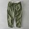 2025 New Spring Autumn Men Pure Cotton Men Cargo Pants Korean Style Male Casual Loose Belt Mid Waist Man Trouser Plus Size 4XL