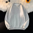 Autumn And Winter Round Neck Plush Warm Pullover Sweater With Customized Printed Logo For Men And Women'S Solid Color Casual Top