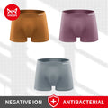 MiiOW 3Pcs Big Pouch Sexy Men Underwear Ultra Thin Seamless Ice Silk Men's Panties Antibacterial Breathable Man Boxer Underpants