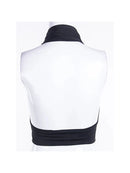 Women Strappy Cross Over Front Cut Out Halter Neck Sleeveless Backless Crop Top Bandage Vest Summer Sexy Tops Woman Clothes S-XL