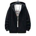 2023 US Size Zip Up Hoodies Autumn Hooded Sweatshirts Men's Hoodie Cardigan Solid Color Classic Jacket Men Coat Men Clothing