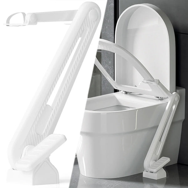 Foot-operated toilet seat lifter