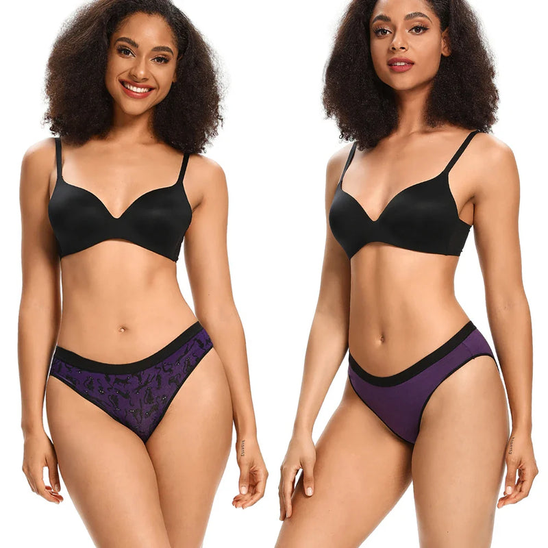 6pcs Women's Panties Sexy Underwear Women Briefs Brazilian Lingerie High Waist Female Underpants Plus Size