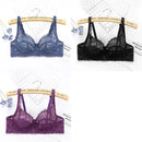 ALLTOOALL 3PC Women Sexy Lace Bras Plus Size Push Up Bralette Female Underwired Underwear Hollow Out Lingerie Embroidery Bra