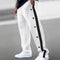 2024Spring and Autumn New Men's Trousers Texture Jacquard Single-Breasted Side Stripe Loose plus Size Casual Pants Sweatpants