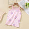 Sling+Shorts Suit Summer Girl's All Cotton Pajamas Infantil Cartoon Printed Sleeveless Home Clothes Fashion Cute Vest Two Piece