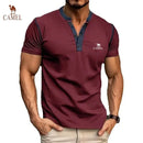 Men's embroidered high-quality cotton polo shirt new summer fashion casual breathable cool top